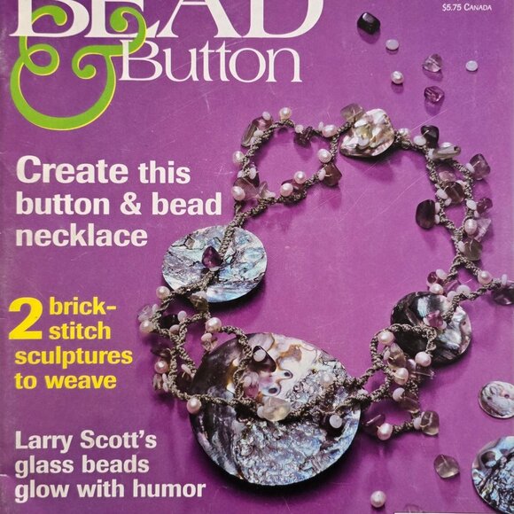 Bead And Button Magazine April 1998 Brick Stitch Sculpturs To Weave - Picture 16 of 16